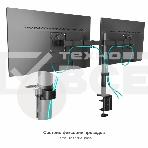 Кронштейн ONKRON D221E для двух мониторов 13