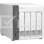 Сетевое хранилище SMB QNAP TS-433-4G NAS 4 HDD trays. ARM 4-core Cortex-A55 2.0GHz, ram 4 Gb (max), 1x1GbE, 1x2.5GbE, 2xUSB 2.0 port,1xUSB 3.2 Gen 1, фото6