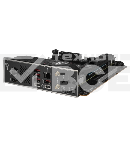 Материнская плата ASUS ROG STRIX B650E-I GAMING WIFI, AM5, AMD B650, 2xDDR5, 2xSATA, 2xM.2, 1xPCIe 5.0 x16, 1xHDMI, 1x 2.5Gb LAN, 4xUSB-A 3.2 Gen 2, 1xUSB-A 3.2 Gen 1, 1xUSB-C 3.2 Gen 2x2, 3x3.5 мм, 7.1, Mini-ITX