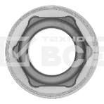 Головка торцевая, 16 мм, 6-гранная, CrV, под квадрат 1/2