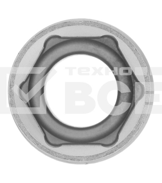 Головка торцевая, 16 мм, 6-гранная, CrV, под квадрат 1/2