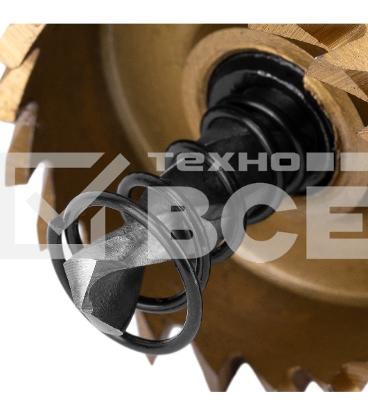 Коронка по металлу HSS, 35 мм, нитридтитановое покрытие Denzel