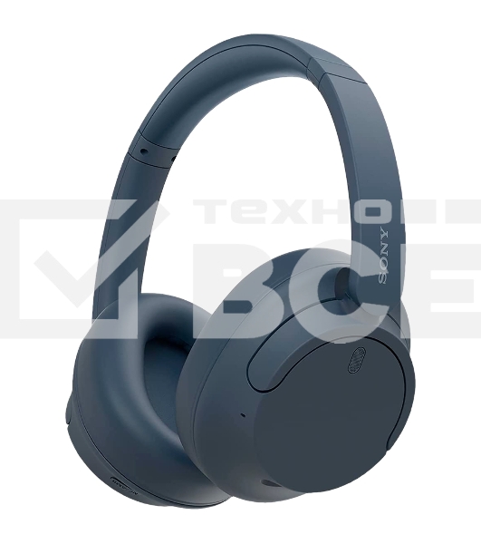 Гарнитура накладные Sony WH-CH720N 1.2м синий беспроводные bluetooth оголовье