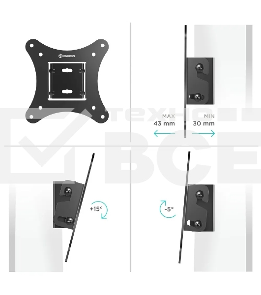 Кронштейн ONKRON SN31 для телевизора 10