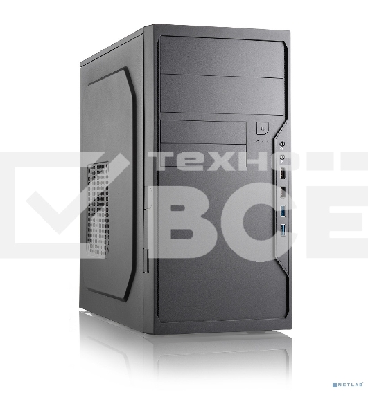 Компьютерный корпус Foxline FL-733(R)-FZ500R  mATX, 2x5.25EXT, 2x3.5EXT, 5x3.5INT, 2xUSB3.0, HDA, w/o FAN, w/450W ATX PSU, w/1.2m EU pwr cord
