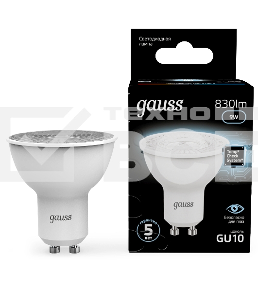 Лампа MR16 9W 830lm 4100K GU10 LED