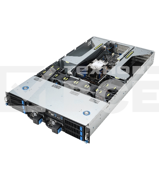 Серверная платформа/ ASUS ESC4000A-E12-SKU1, 2U GPU, 1 x SP5 LGA6096 EPYC 9004 (400W), 12DIMM DDR5, 2 x 2.5