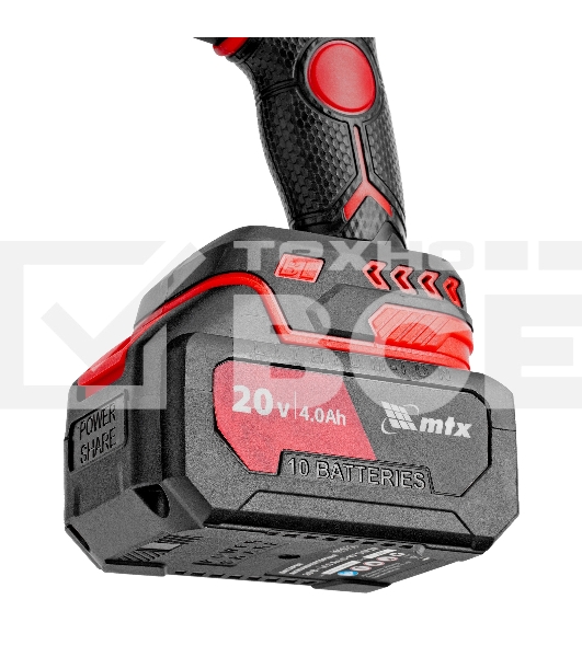 Гайковерт ударный аккумуляторный бесщет. CIWU-BL-20-600, Li-Ion, 20 В MTX