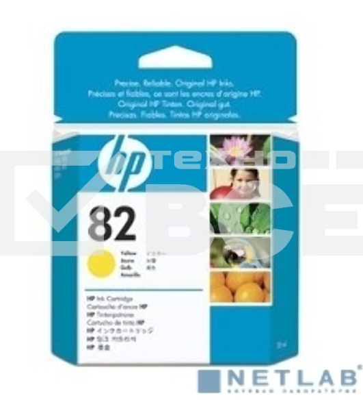 Картридж струйный HP №82 CH568A желтый для HP DJ 510 (28мл)