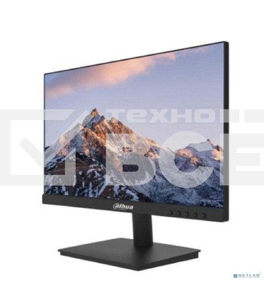 Монитор 21.5' Dahua DHI-LM22-A211Y IPS 1920x1080, 120 Гц (оверклок), 1 мс (MPRT), 16:9, 250 кд/м², VGA, HDMI 1.4, HDR10, черный