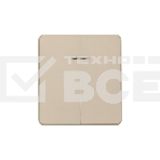 Выключатель KRANZ ROUND 2 кл с подсветкой 10А с/у шелк, фото 1