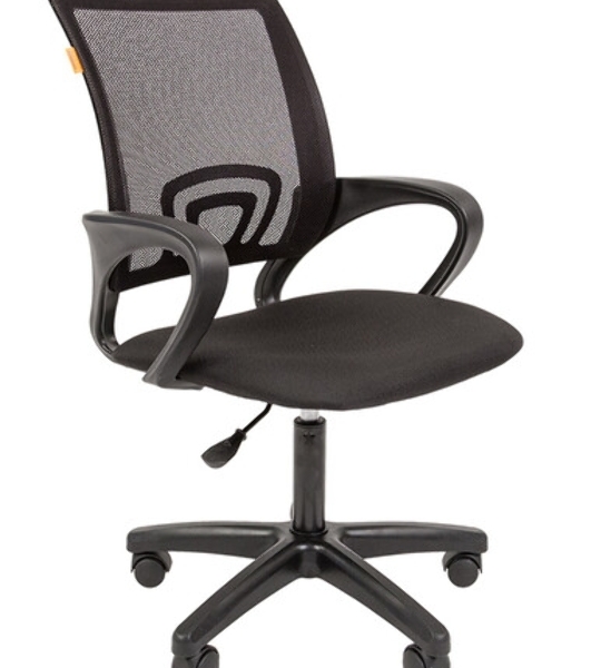 Кресло Chairman 696 TW-01 черный, ткань, 120 кг, механизм качания