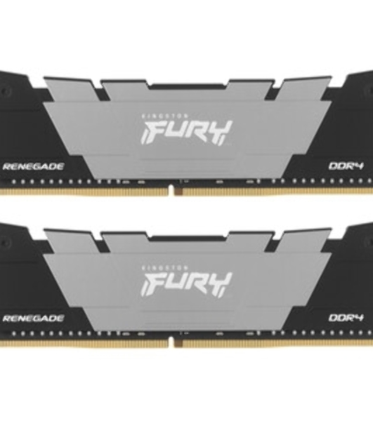 Оперативная память Kingston Fury Renegade, DDR4, 32GB (1x32GB), 3200MHz, CL16, DIMM, с радиатором, черный