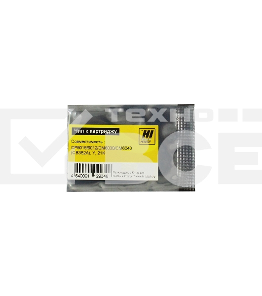 Чип Hi-Black к картриджу HP CLJ CP6015/6012/CM6030/CM6040 (Hi-Black) new, Y, 21K