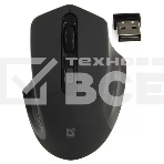 Мышь беспроводная Defender Datum MB-345 черный, 1600 dpi, радиоканал, USB, кнопки - 4, фото 1