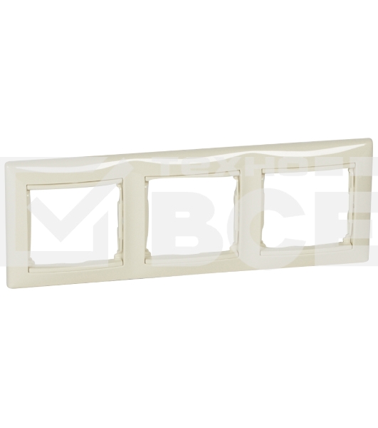 Рамка 3-м Valena горизонт. сл. кость Leg 774353