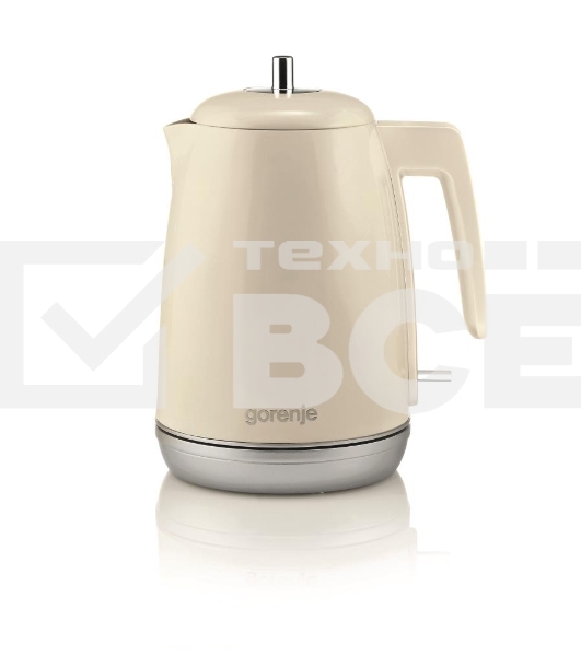 Чайник электрический Gorenje K15RL 1.7л. 2200Вт бежевый (корпус: металл/пластик)