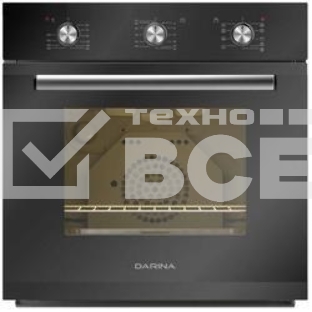 Духовка электрическая Darina 1V5 BDE112 707 B в.дух, независимая, 9 режимов, объем 60 л, таймер механ., конвектор, утапливаемые ручки, терморегулятор, Комплект «Extra effect», цвет: черный, встраиваемый