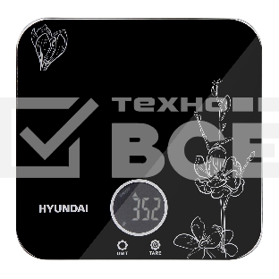 Весы кухонные Hyundai HYS-KG421 макс.вес:5кг черный