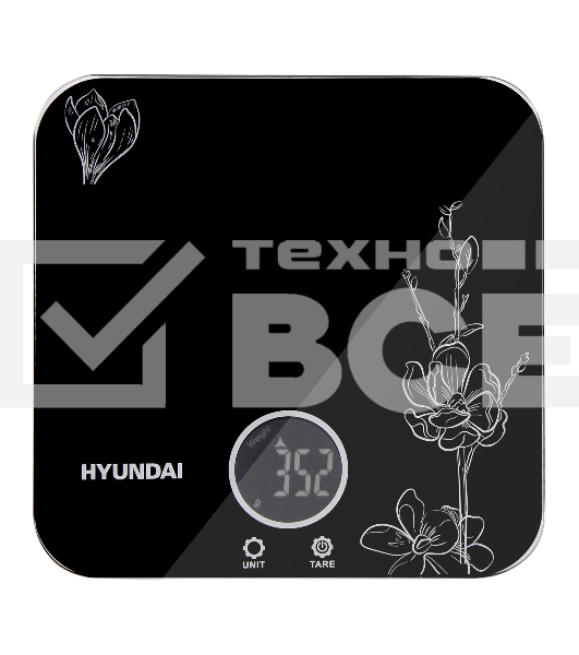 Весы кухонные Hyundai HYS-KG421 макс.вес:5кг черный