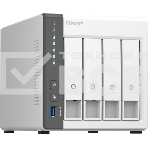 Сетевое хранилище SMB QNAP TS-433-4G NAS 4 HDD trays. ARM 4-core Cortex-A55 2.0GHz, ram 4 Gb (max), 1x1GbE, 1x2.5GbE, 2xUSB 2.0 port,1xUSB 3.2 Gen 1, фото4