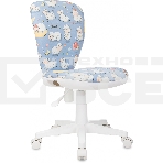 Кресло детское Бюрократ KD-W10 голубой овечки крестов. пластик пластик белый, фото12