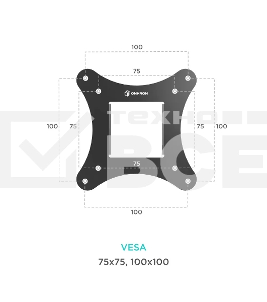 Кронштейн ONKRON SN31 для телевизора 10