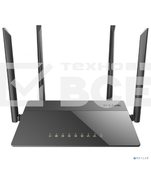 Маршрутизатор беспроводной D-Link DIR-841/RU/A1B, Wireless AC1200 Dual-Band Router with 1 10/100/1000Base-T WAN port and 410/100Base-TX LAN ports.802.11b/g/n compatible, 802.11AC up to 866Mbps,1 10/100/1000Base-T WAN port, 4