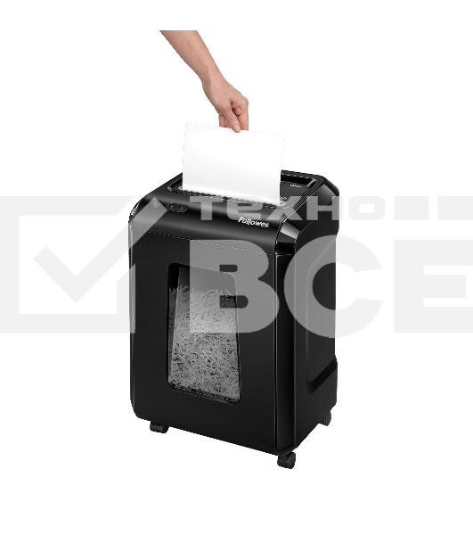 Шредер Fellowes Powershred 92Cs FS-1719301 {P-4, 4х38мм, 18лст., 25лтр., уничтожает: скобы, карты, скрепки, CD}