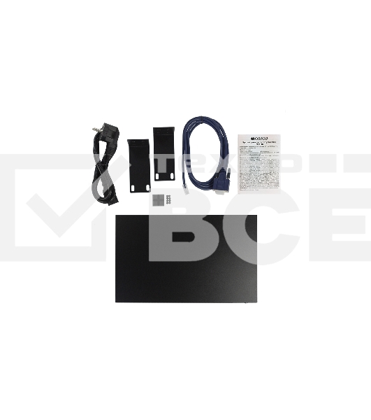 Коммутатор Управляемый L2 16x1000Base-T, 2x1000Base-X SFP, консольный порт RJ-45, комплект для установки в 19
