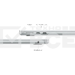 Ноутбук Apple 13-inch MacBook Air: Apple M3 with 8 core CPU, 10 core GPU/16GB/512GB SSD - Silver/70W/Гравировка, фото4