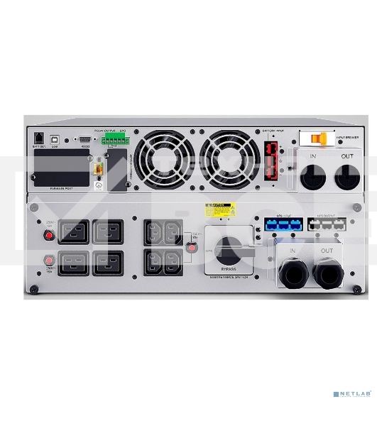 Источник бесперебойного питания CyberPower OLS10KERT5U Online 10000VA/10000W USB/RS-232/Dry/EPO/SNMP/CloudCard/(4 IEC С13, 4 IEC C19, terminal block)/bat.detect./МВ NEW