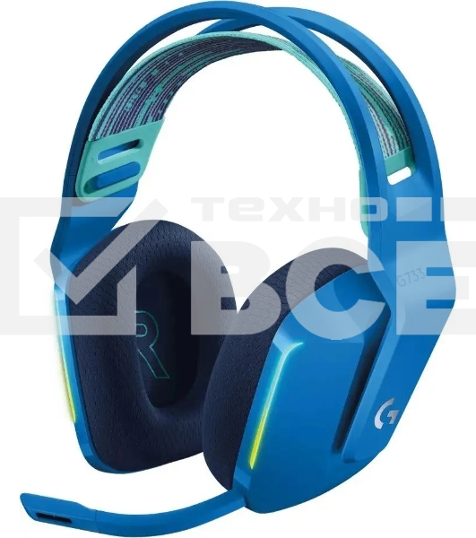 Наушники с микрофоном Logitech G733 Lightspeed синий накладные Radio оголовье 981-000945