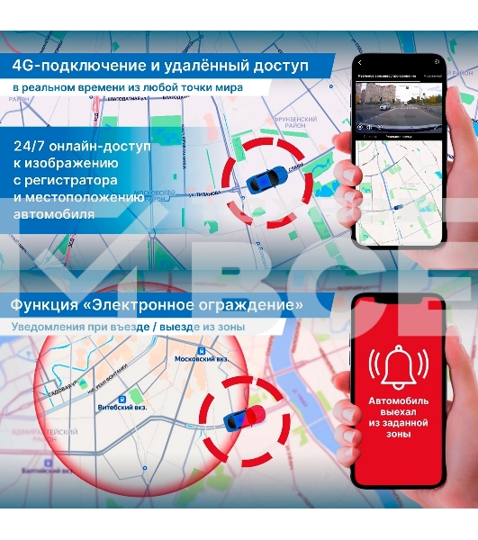 Видеорегистратор TrendVision Online SKY 4G черный 2Mpix 1080x1920 1080p 150гр. GPS внутренняя память:512Mb Ingenic T23