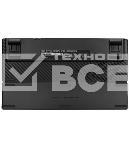 Клавиатура ASUS Strix Scope II 96 гибридная, Bluetooth, радиоканал, чёрный