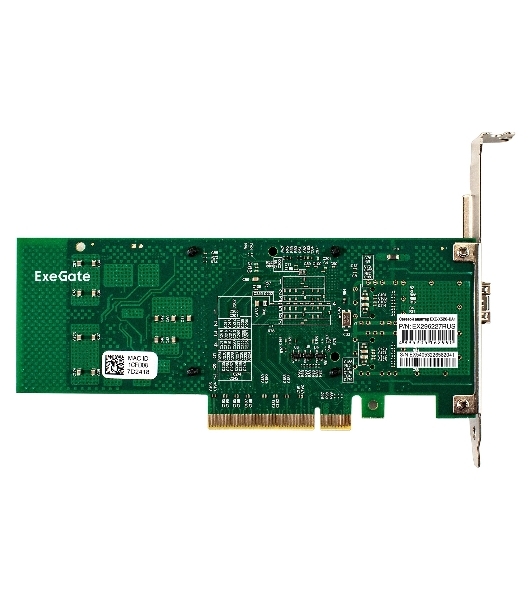 Комплект: Сетевой адаптер SFP+ ExeGate EXE-X520-DA1 + Трансивер Single-Mode до 10км EXT-10G-SM1310-LC2-10KM (EX296227RUS PCI-E x8 v2.0, порты 1x SFP+ 10Gb/s (10/5/2.5/1Gb/s, 100Mb/s), Server NIC Intel Chipset JL82599EN + EX298326RUS: Tx:1310/Rx:1310 нм, до 10 км, разъем Duplex LC)