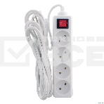 Удлинитель 4 розетки СТАРТ (4670012297765) С/У S 4x5 -V. Заземления нет. Кнопка включения. Длина провода 5,0 м, фото3