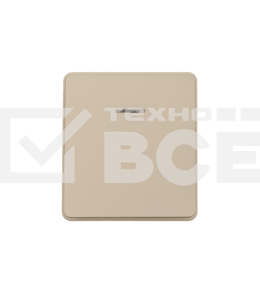 Выключатель KRANZ ROUND 1 кл с подсветкой 10А с/у шелк