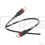 Кабель HOCO X59/ PD кабель Type-C-Type-C/ 3m/ 3A/60W/ черный, фото 1