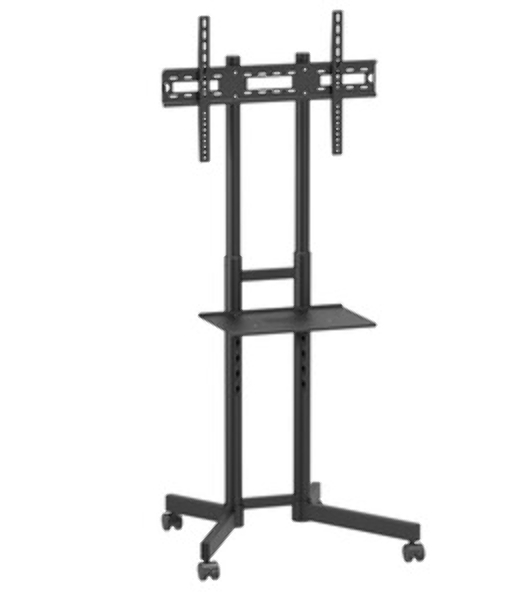 Мобильная стойка напольная Kromax OMEGA-15 черный, 1 шт/уп, для TV 32'-70', max вес 50 кг, высота 1700 мм, max VESA 600x400 мм