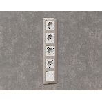 Комплект механизма розетки ALFA Белый матовый 2USB A+C 20W (быстрая зарядка) QUANT (AP1310, VM177) MA131010, фото5