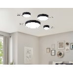 Потолочный светодиодный светильник Ambrella light FV5526 BK черный LED 35W 4200K D300*58 (Без ПДУ), фото8