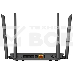 Роутер D-Link DIR-1260/RU/R1A, Wireless AC1200 2x2 MU-MIMO Dual-band Gigabit Router with 1 10/100/1000Base-T WAN port, 4 10/100/1000Base-T LAN ports and 1 USB port.802.11b/g/n/ac compatible, up to 300 Mbps, фото 1