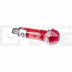 Индикатор ГРАНЕНЫЙ  Ø10.2  220V  красный  Rexant, фото 1