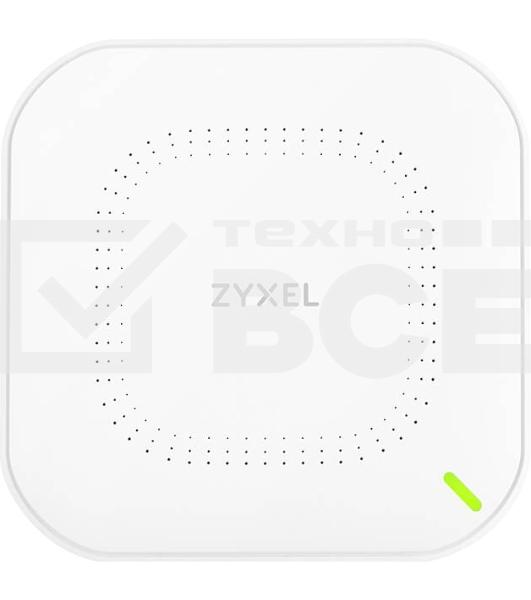 Гибридная точка доступа Zyxel NebulaFlex NWA50AX, WiFi 6, 802.11a/b/g/n/ac/ax (2,4 и 5 ГГц), MU-MIMO, антенны 2x2, до 575+1200 Мбит/с, 1xLAN GE, PoE, без поддержки Captive portal и WPA-Enterprise, защ