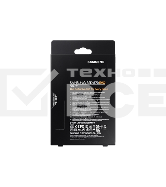 Накопитель SSD Samsung 870 EVO, 2Tb, SATA III, 2.5