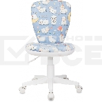 Кресло детское Бюрократ KD-W10 голубой овечки крестов. пластик пластик белый, фото11