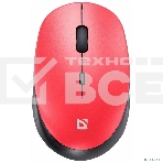 Мышь беспроводная Defender Auris MB-027 красный, 1600 dpi, радиоканал, USB, кнопки - 4, фото2