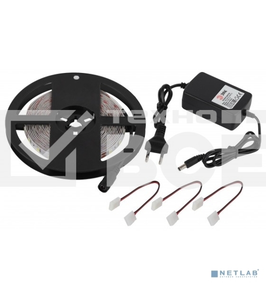 Комплект светодиодной ленты ЭРА 5050kit-14,4-60-12-IP20-6500-5m (50/300)