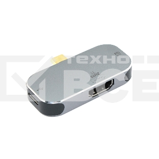 Адаптер Type C на HDMI + Type C + PD